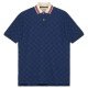 GG Stretch Cotton Polo Shirt Dark Blue