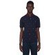 Gucci Embroidered Polo Shirt Navy