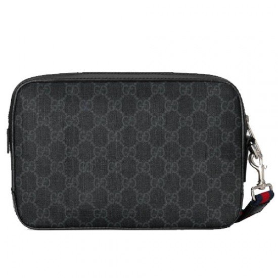 Mens clutch bag in GG Supreme canvas