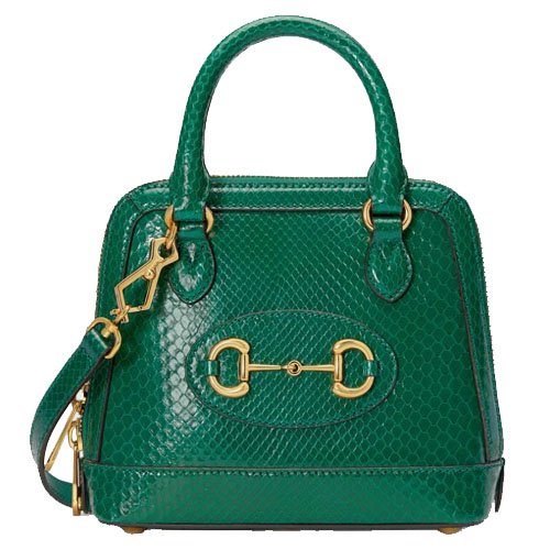 Gucci Horsebit 1955 Mini Python Tote Bag