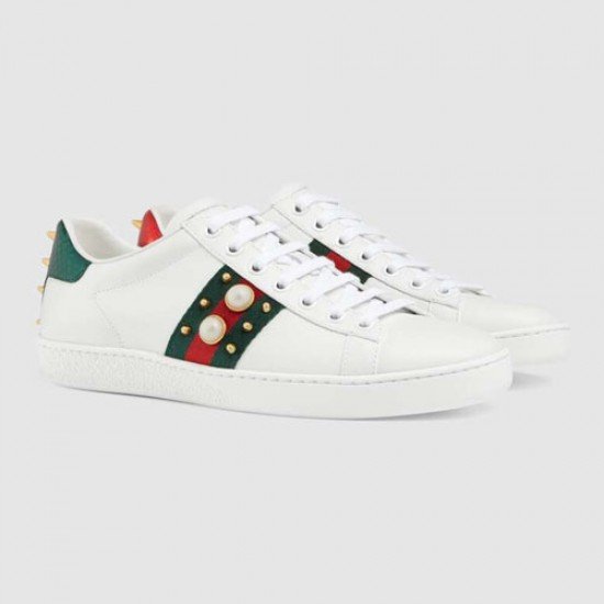 Ace Women Studded Leather Sneakers