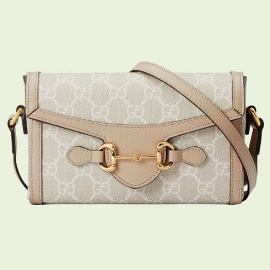 Gucci Horsebit 1955 Mini Bag Beige