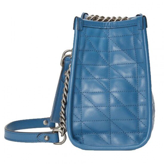 GG Marmont small tote bag blue