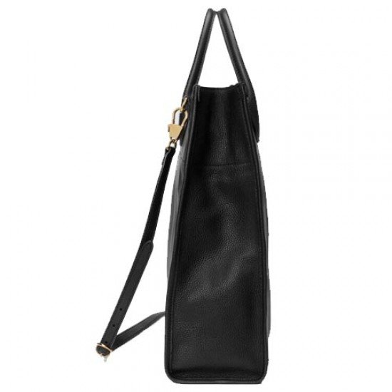 Large tote bag with Gucci logo Black