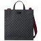 GG Supreme canvas tote bag black grey