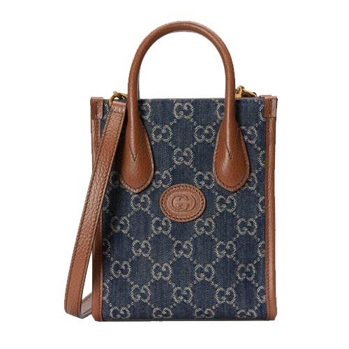 GG Mini Tote Denim Blue