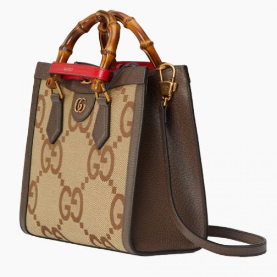 Diana GG pattern bamboo  tote bag