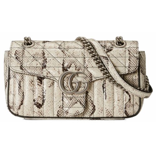 GG Marmont Python skin small backpack