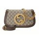 Round Interlocking GG Shoulder Bag