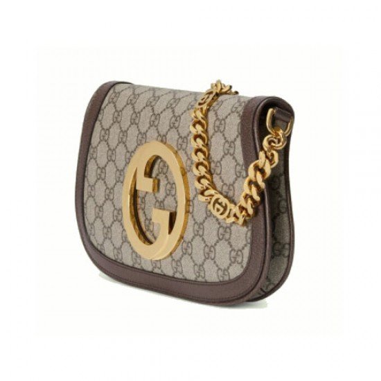 Round Interlocking GG Shoulder Bag