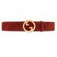 Round Interlocking Double G Wide Belt