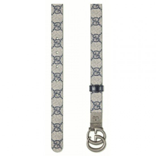 Double G Buckle Reversible Narrow Belt