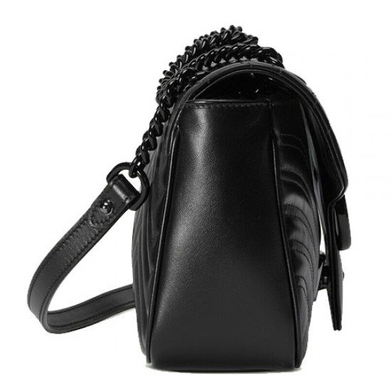 GG Marmont Small Shoulder Bag Black