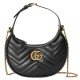 GG Marmont half-moon mini bag black