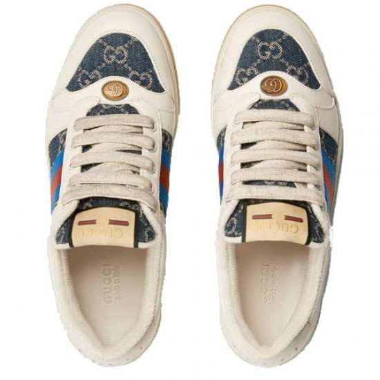 GG Denim Screener Womens Sneakers