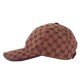 GG canvas baseball cap burgundy