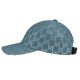 GG lame baseball cap light blue