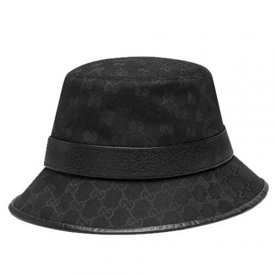 With GG canvas Bucket hat black