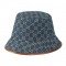 Denim GG Canvas Bucket Hat Blue