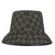 GG denim bucket hat black