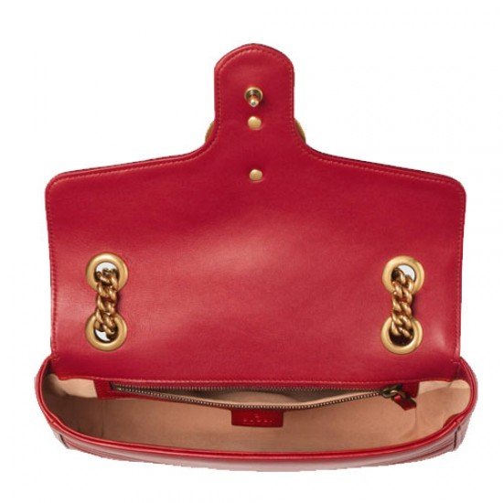 GG Marmont Small Shoulder Bag Red