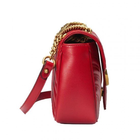 GG Marmont Small Shoulder Bag Red