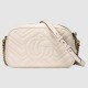 GG Marmont Small Shoulder White Bag