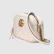 GG Marmont Small Shoulder White Bag