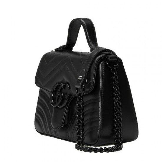 GG Marmont Mini Tote Bag Black