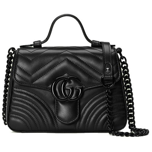 GG Marmont Mini Tote Bag Black