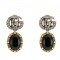 Black Crystal GG Earrings