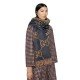 GG cashmere jacquard scarf blue beige