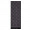 GG jacquard knitted scarf grey