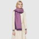 GG Jacquard Cotton Shawl Pink