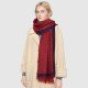 GG Jacquard Cotton Shawl Red