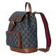 Interlocking GG Backpack Navy Blue