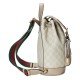 Interlocking GG Backpack Beige White