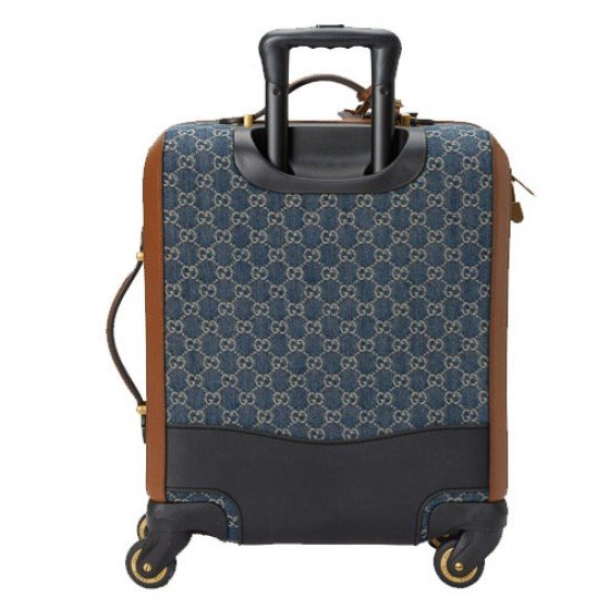 Gucci GG Denim Luggage Blue