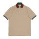 Webbing Collar Cotton Pique Polo Shirt