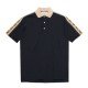 Interlock GG Stripe Cotton Polo Shirt