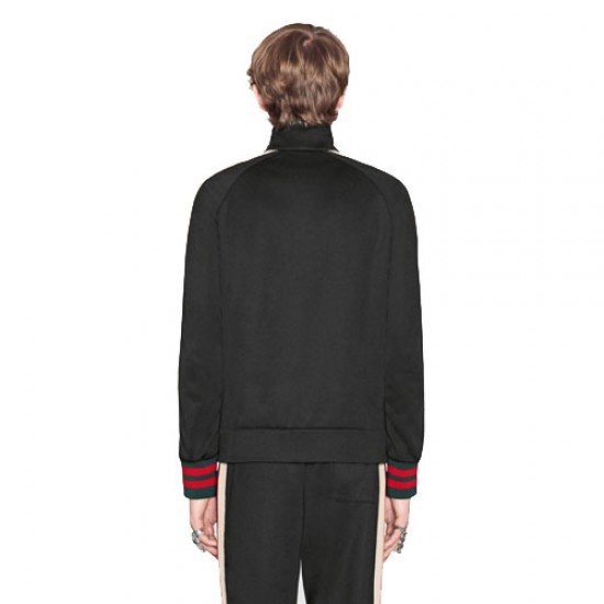 Gucci technical knitted jacket black