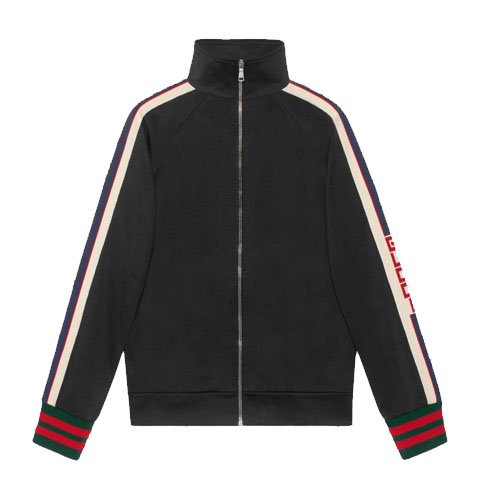 Gucci technical knitted jacket black