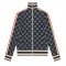 GG Jacquard Cotton Jacket Navy Blue