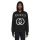 Hooded Sweatshirt with Interlocking GG Black