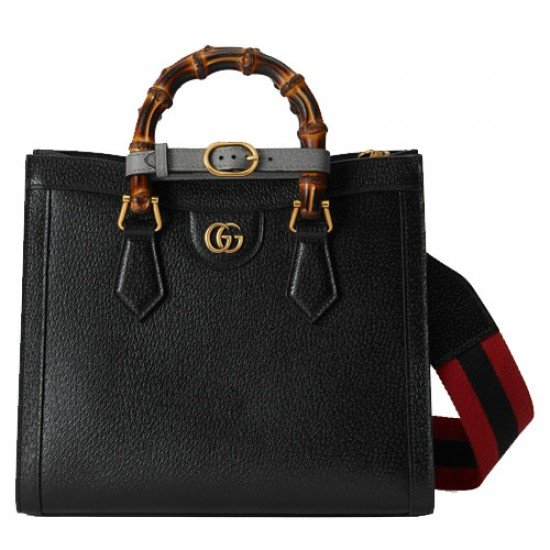 Gucci Diana Bamboo Small Tote Black