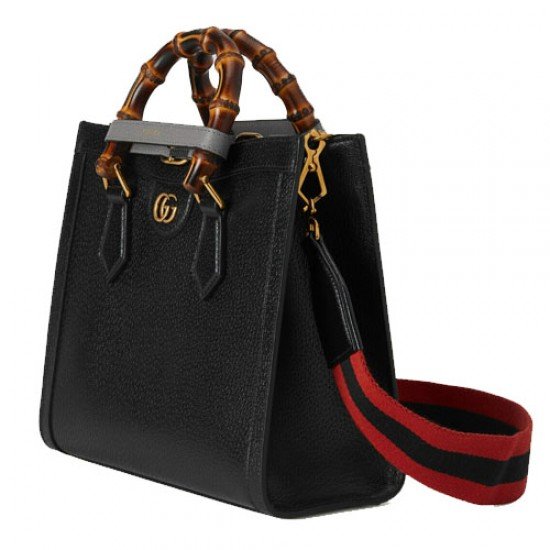 Gucci Diana Bamboo Small Tote Black