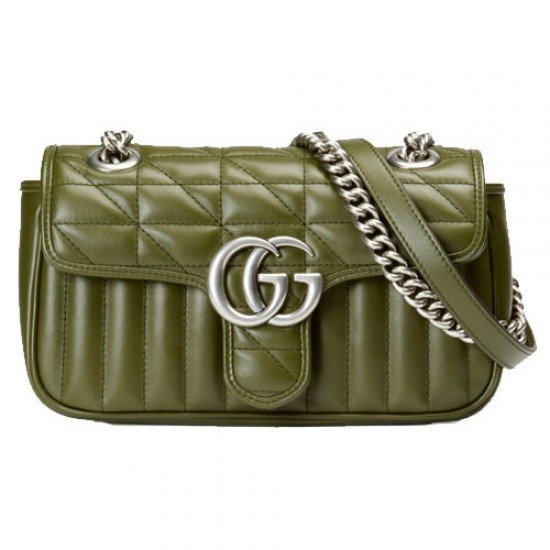 GG Marmont Mini Shoulder Bag Green