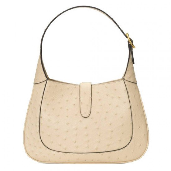 Jackie 1961 Ostrich Small Bag Ivory