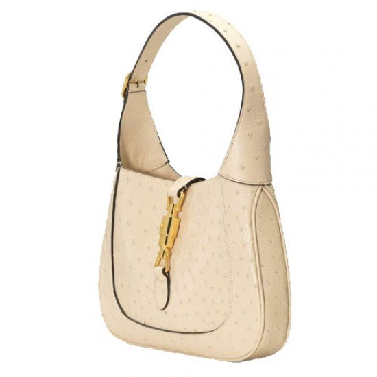 Jackie 1961 Ostrich Small Bag Ivory