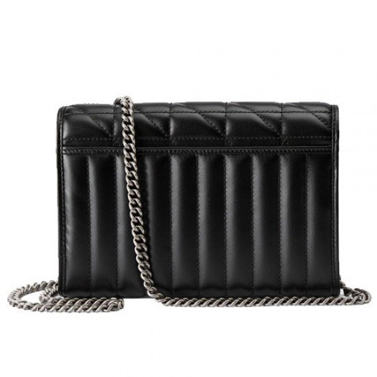 GG Marmont quilted mini bag Black